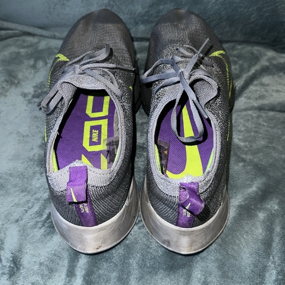 Nike Running shoes ZoomX Nike air zoom size 12 grey purple green white - Picture 4 of 6
